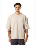 TechDrape Oversized Tee - Bone Ash