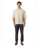 TechDrape Oversized Tee - Bone Ash