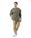 TechDrape Oversized Tee - Military Sage